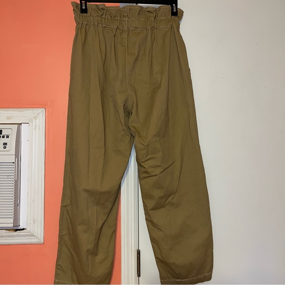 Urban Outfitters Terra High Rise Paper-Bag Waist Tapered Leg Pants - Picture 8 of 13
